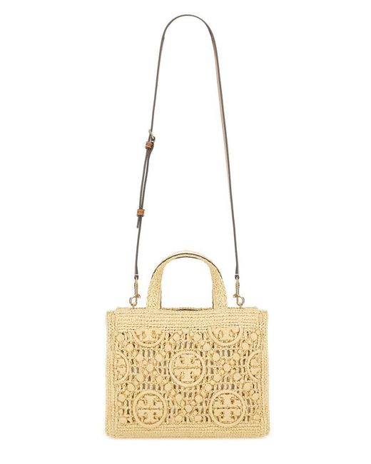 Tory Burch Metallic T Monogram Tote Bag