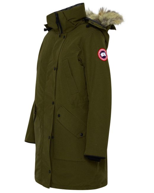 Canada Goose Synthetic Military Green Polyester Blend Ellesmere Parka | Lyst