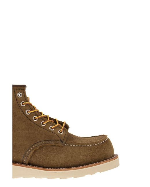 Red Wing Brown Classic Moc Mohave - Suede Lace-up Boot for men