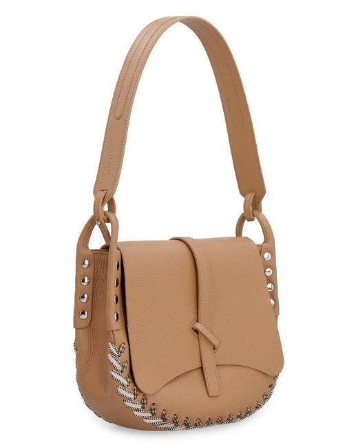 Zanellato Brown Amina S Leather Shoulder Bag