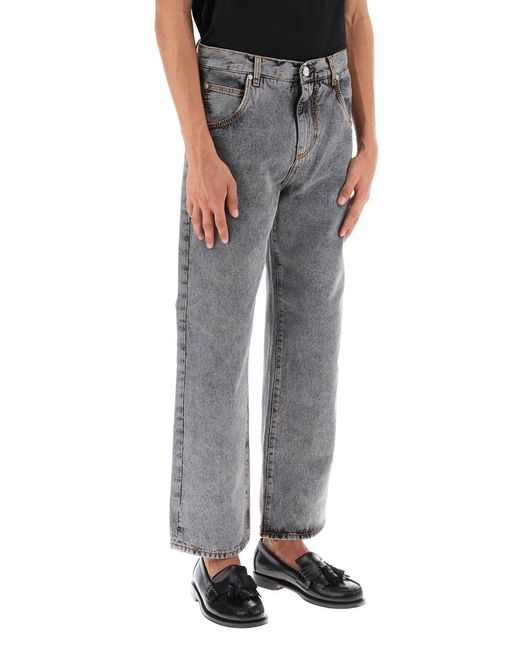 Etro Gray Easy Fit Jeans for men