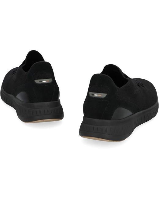 Boss Black Slon Fabric Low-Top Sneakers for men