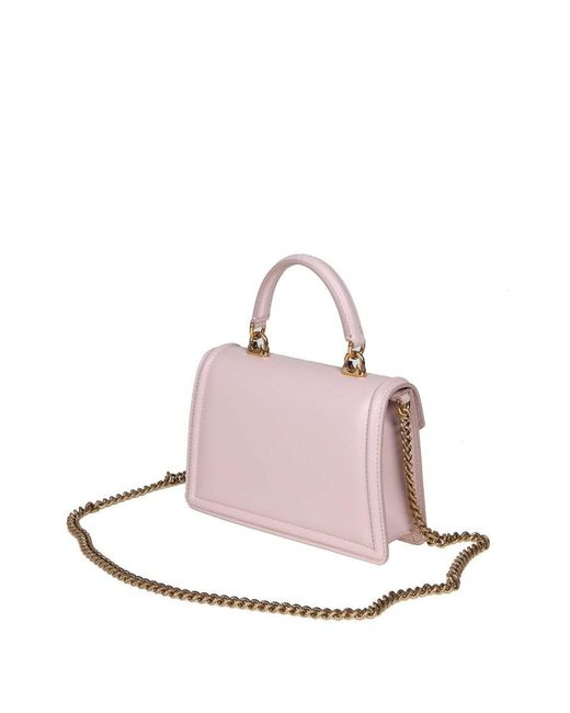 Dolce & Gabbana Pink Handbag In Smooth Calfskin