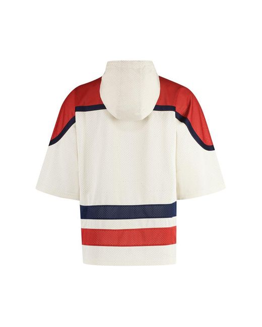 Gucci Red Techno Fabric Hoodie for men
