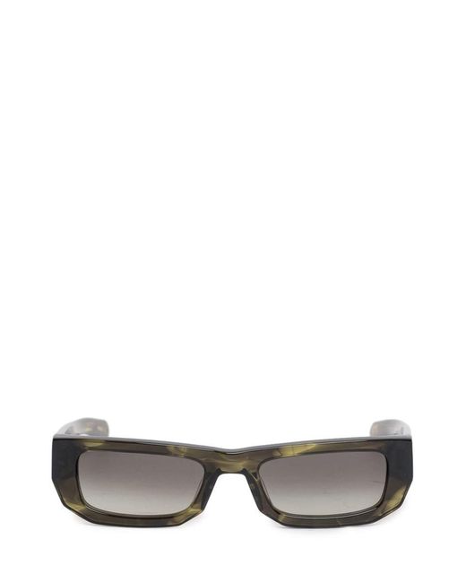 FLATLIST EYEWEAR Gray Bricktop Olive Horn Sunglasses for men