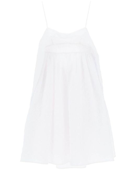 CECILIE BAHNSEN White 'Susu' Matlasse Dress