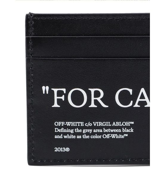 Off-White c/o Virgil Abloh Black Card Holder for men