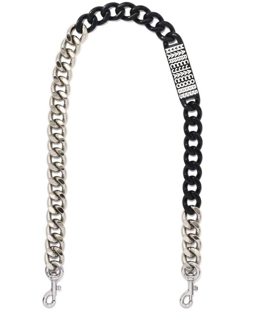 Marc Jacobs White The Barcode Chain Shoulder Strap
