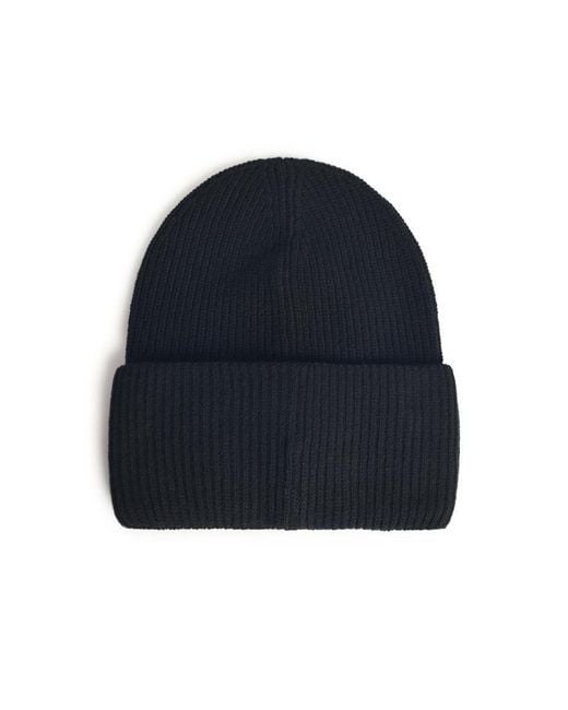 Moncler Blue Virgin Wool Beanie