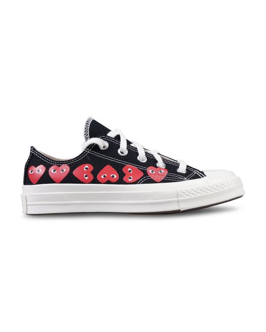 COMME DES GARÇONS PLAY Black Chuck Taylor `70 Multiheart Low Shoes for men