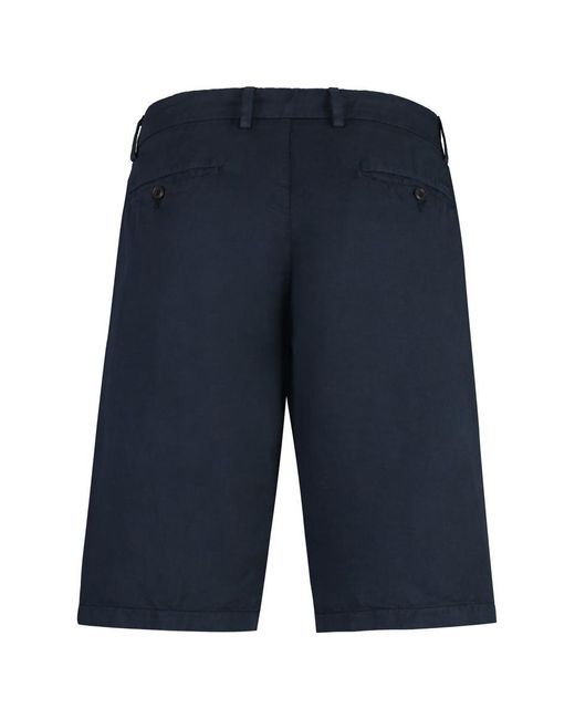 Paul & Shark Blue Cotton And Linen Bermuda-Shorts for men