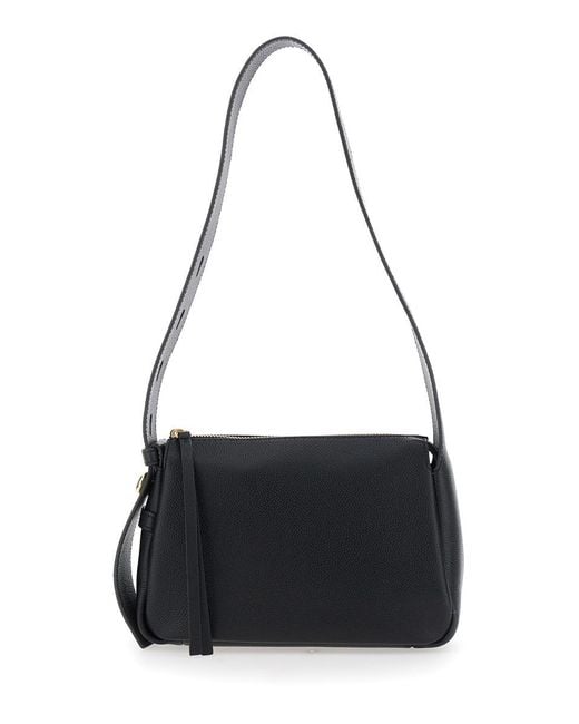Tory Burch Black 'Romy' Shoulder Bag With Adjustable Shoulder Strap