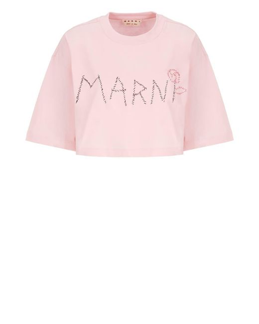 Marni Pink T-Shirts And Polos