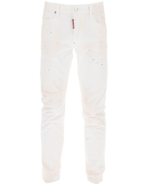 DSquared² White Skater Jeans for men