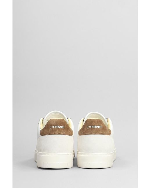 Crime London White Eclipse Sneakers for men