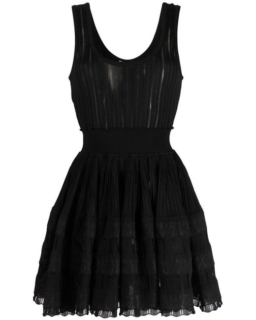 Alaïa Black Shiny Crinoline Dress