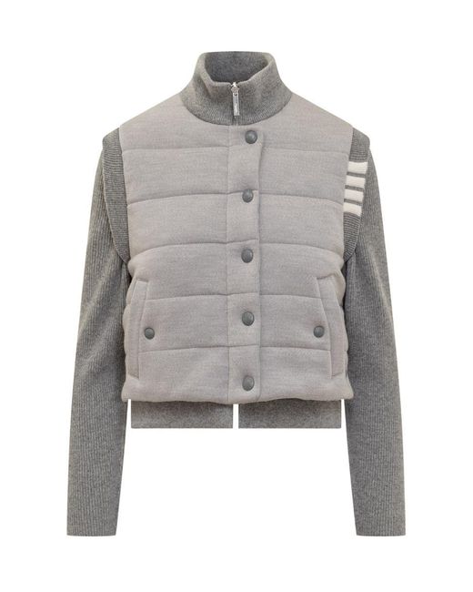 Thom Browne Gray Reversible Jacket