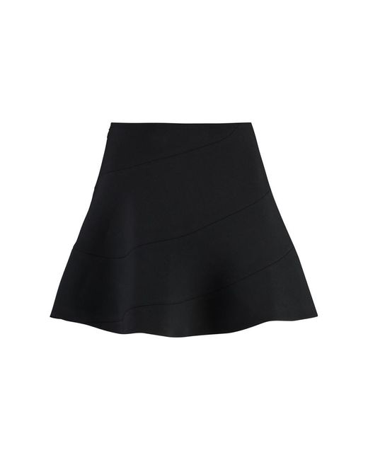 Alaïa Black Full Mini Skirt