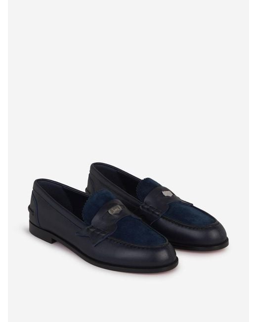 Christian Louboutin Blue Penny Donna Loafers