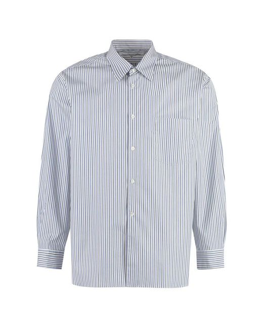 Comme des Garçons Blue Striped Shirt for men