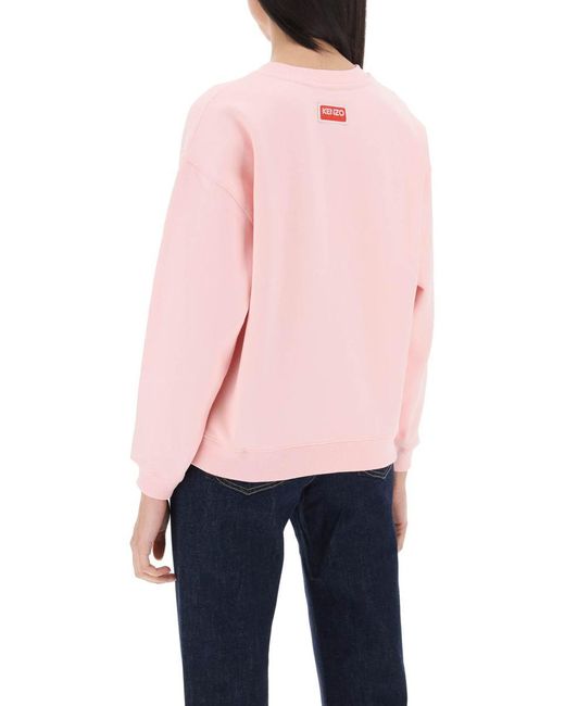 KENZO Pink Bokè Flower Crew Neck Sweatshirt