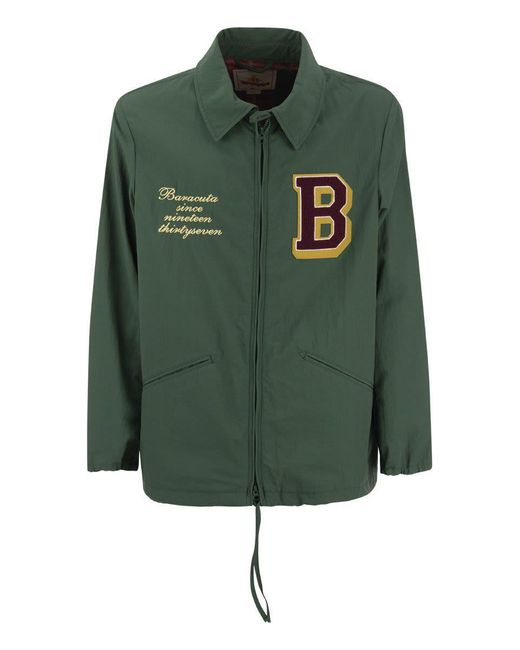 Baracuta Green Coach - Jacket With Logo On Chest for men