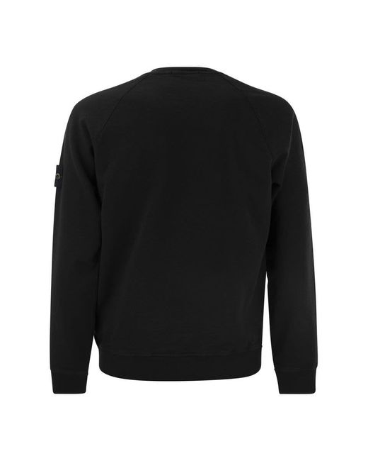 Stone Island Black Round-neck Sweatshirt for men