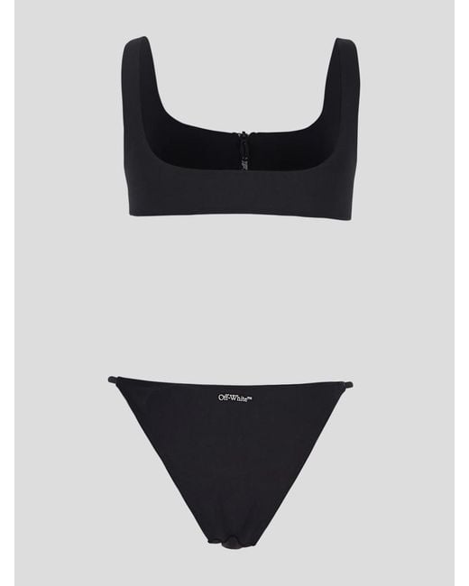 Off-White c/o Virgil Abloh Black Two-pieces Swimsuit