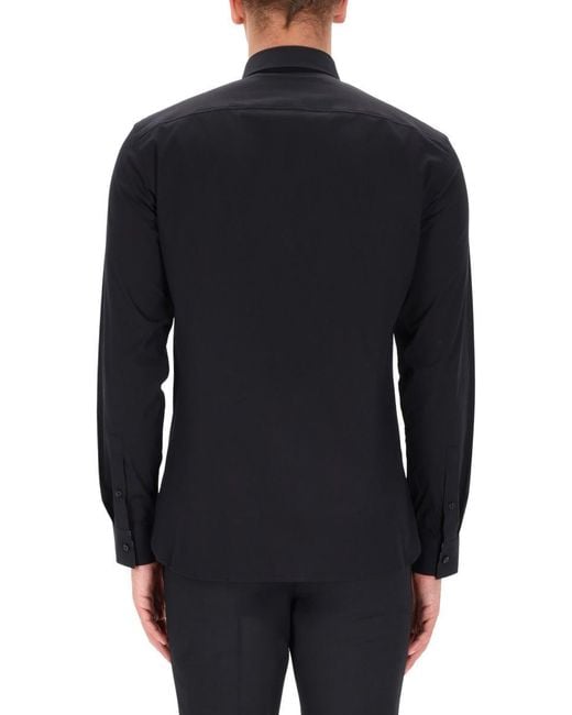 Burberry Black Cotton Shirt for men