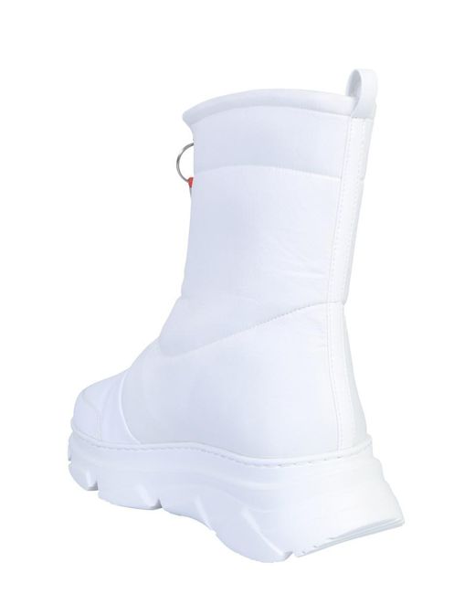 FWRD White Leather Boot