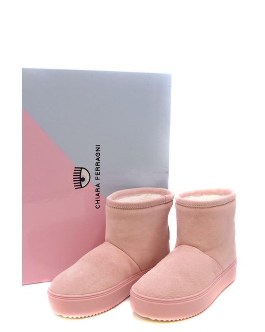 Chiara Ferragni Pink Ankle Boots