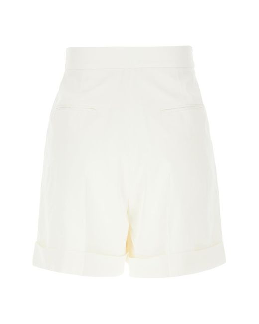 Alexander McQueen White Shorts