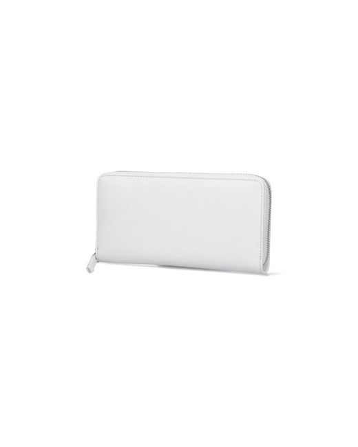 Maison Margiela 'four Stitches' Zip Wallet in White | Lyst Canada