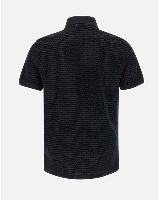 Emporio Armani Black T-shirts And Polos for men