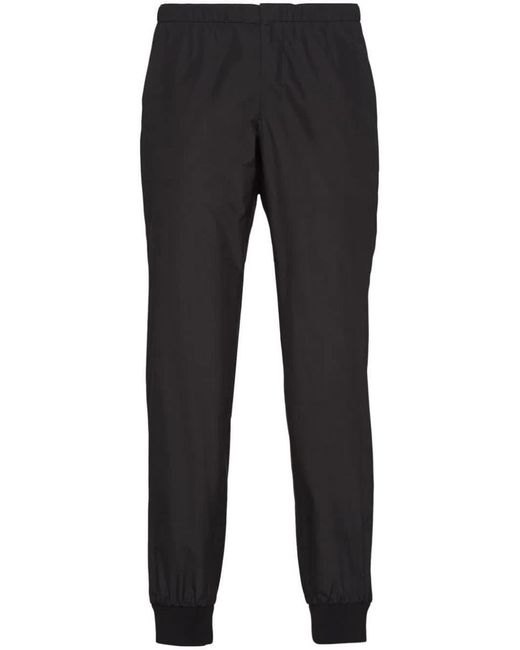 Prada Black Silk Pants Clothing for men