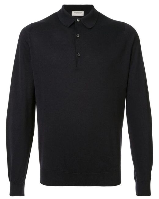 John Smedley Blue Bradwell Long Sleeves Shirt Clothing for men