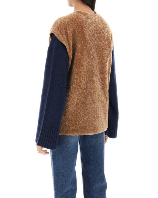By Malene Birger Brown Veronicas Reversible Shearling Vest