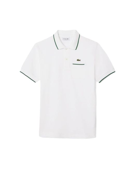 Lacoste White Polo Shirts for men