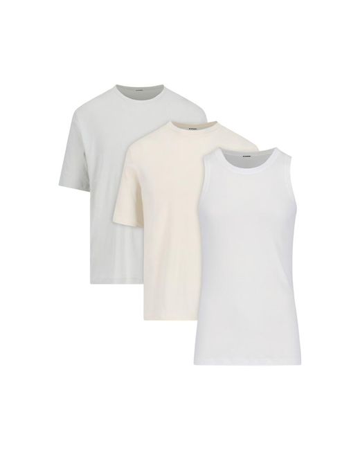 Jil Sander White '3-pack' T-shirt Set for men