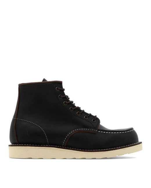 Red Wing Black "classic Moc" Lace-up Boots for men