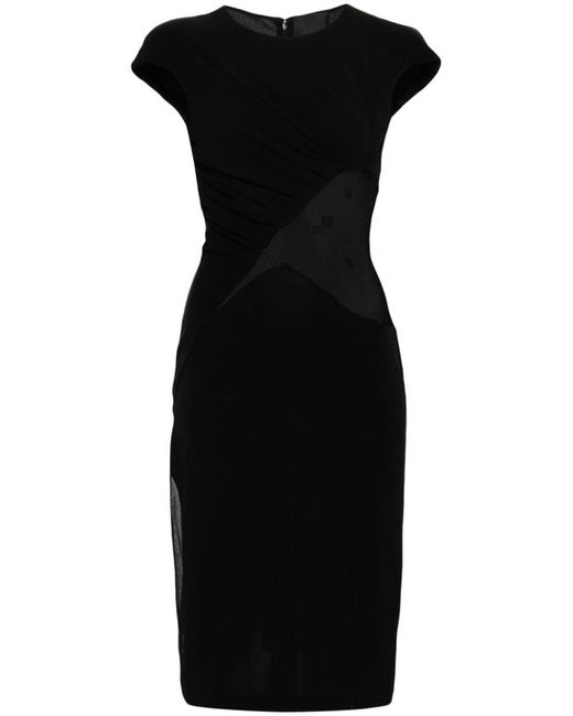 Givenchy Black Lace Cut-out Midi Dress