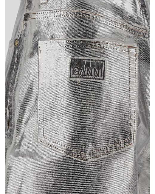 Ganni Metallic Jeans