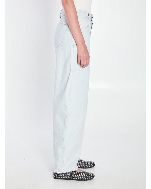 Alaïa Blue Rounded Denim Jeans
