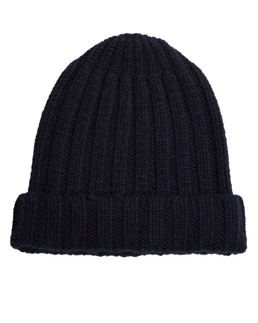 Danielapi Blue Classic Rib Beanie Accessories