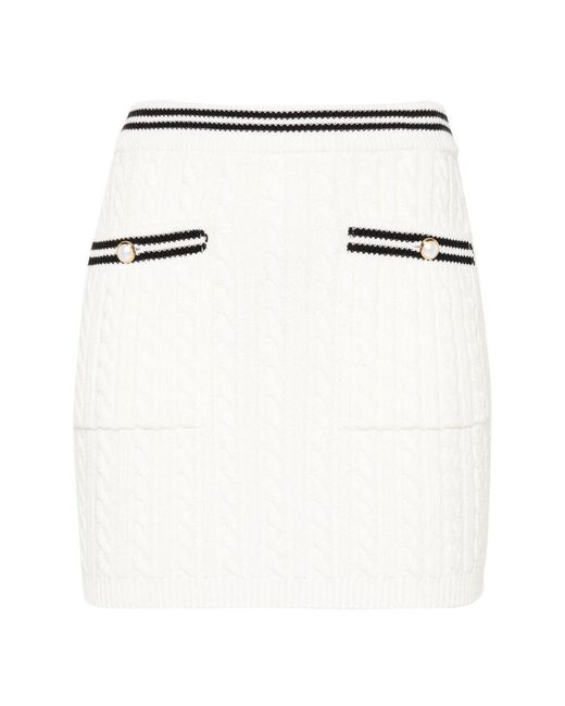 Alessandra Rich White Short Skirts
