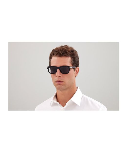 Montblanc Black Mb0263S Linea Nib Sunglasses for men