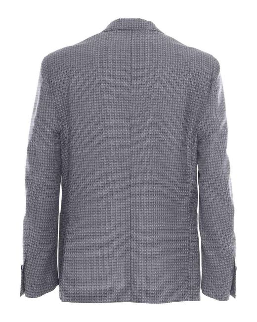 Lardini Gray Single-Breasted Jacket for men