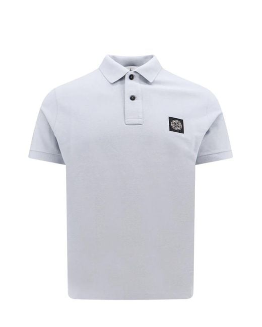 Stone Island Blue T-Shirts And Polos Clear for men