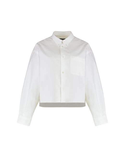 A.P.C. White Sophia Cotton Shirt