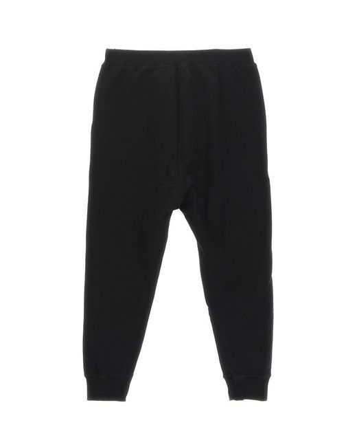 DSquared² Black Dean Cotton Track-Pants for men